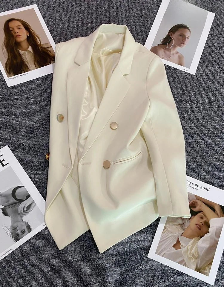 Casaco feminino casual, tamanho pequeno.