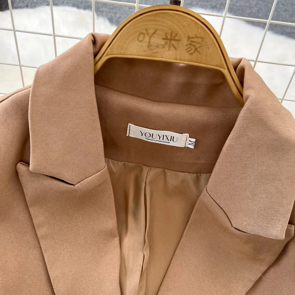 Conjunto de Saia Faionable Cintura Alta em Camadas