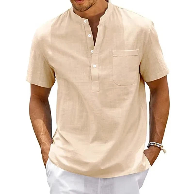 Camiseta Masculina de Algodão de Verão