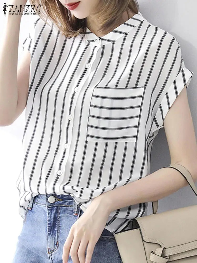 Camisa Casual de Manga Curta