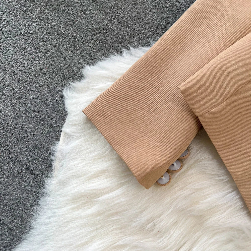 Conjunto de Saia Faionable Cintura Alta em Camadas