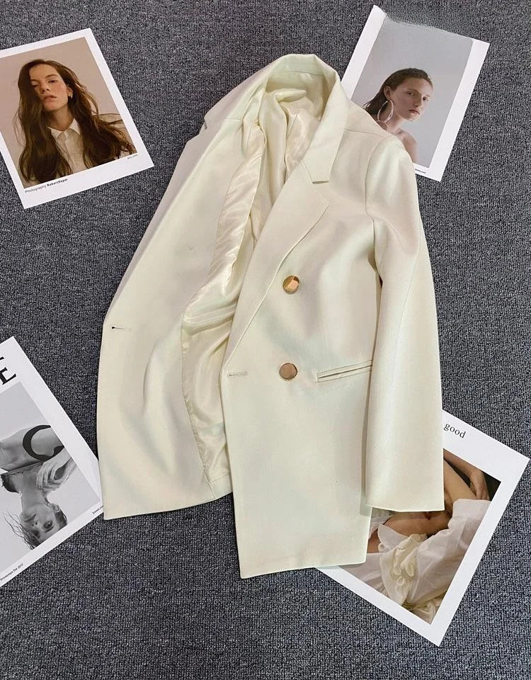 Casaco feminino casual, tamanho pequeno.