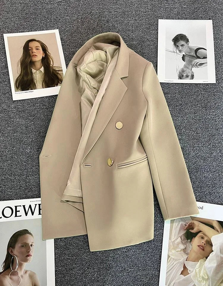 Casaco feminino casual, tamanho pequeno.