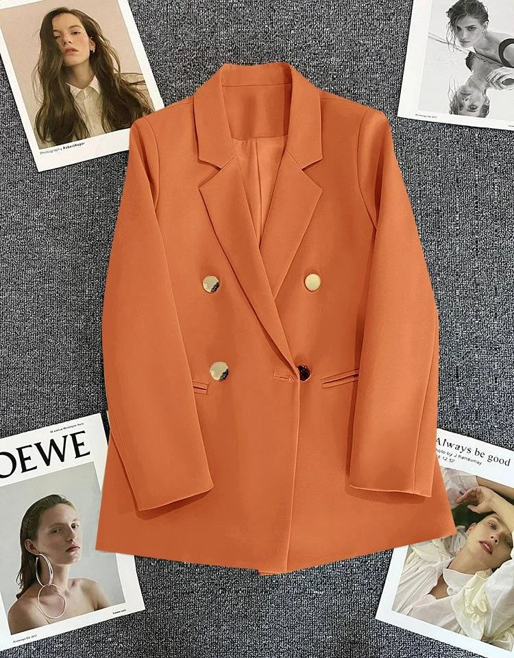 Casaco feminino casual, tamanho pequeno.