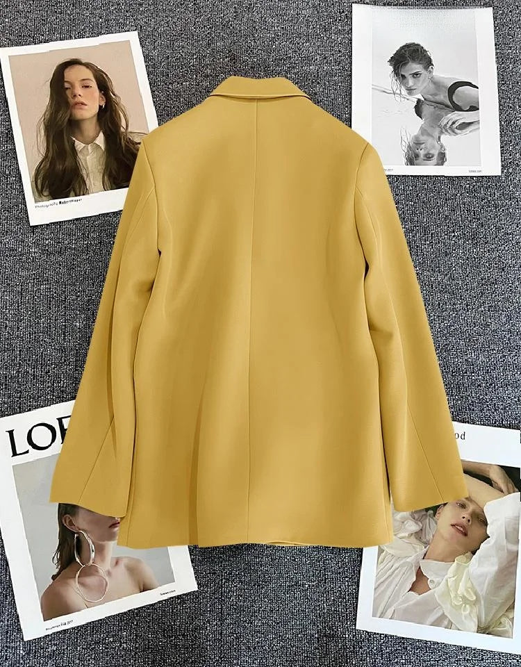 Casaco feminino casual, tamanho pequeno.