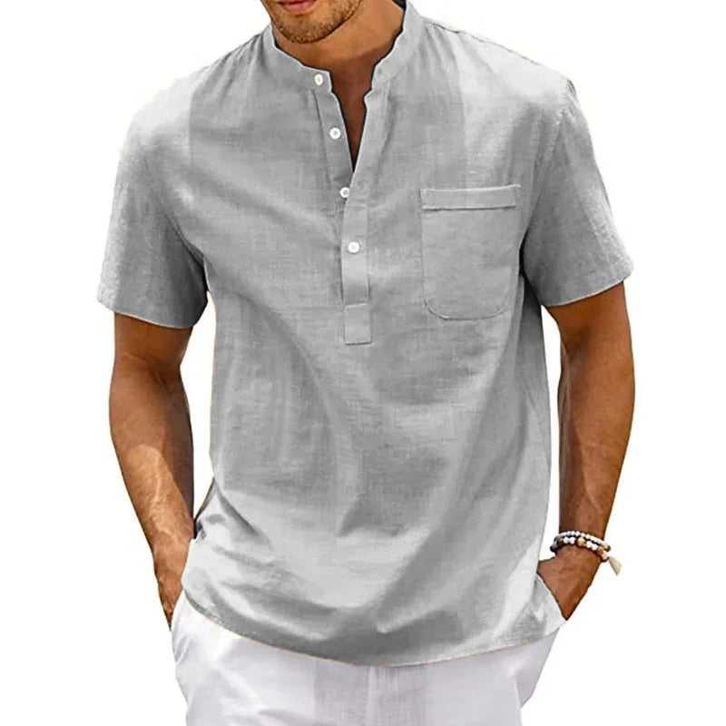 Camiseta Masculina de Algodão de Verão