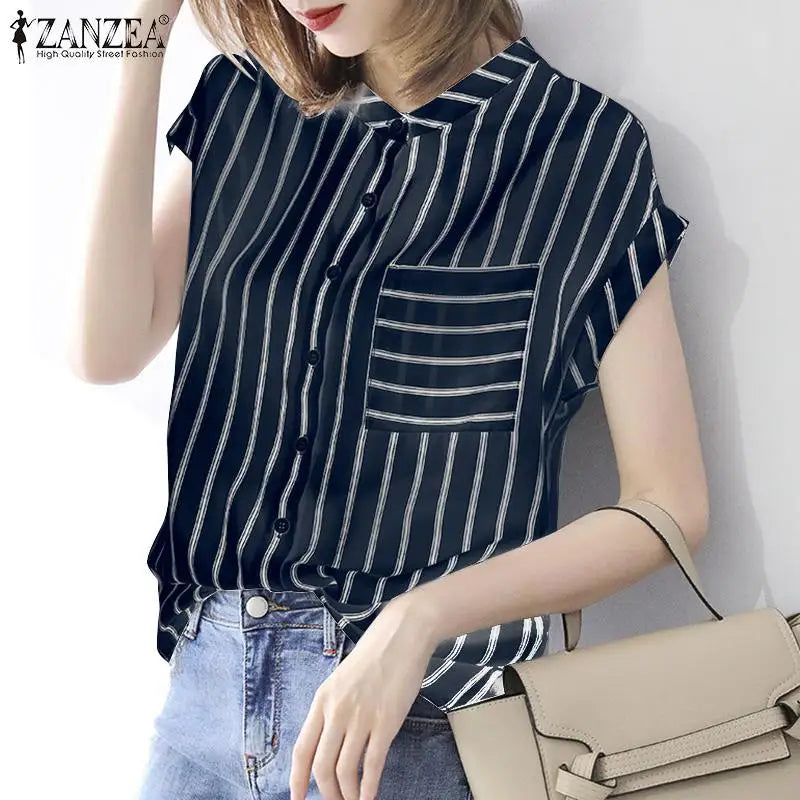 Camisa Casual de Manga Curta