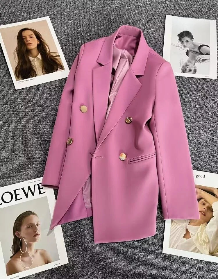 Casaco feminino casual, tamanho pequeno.