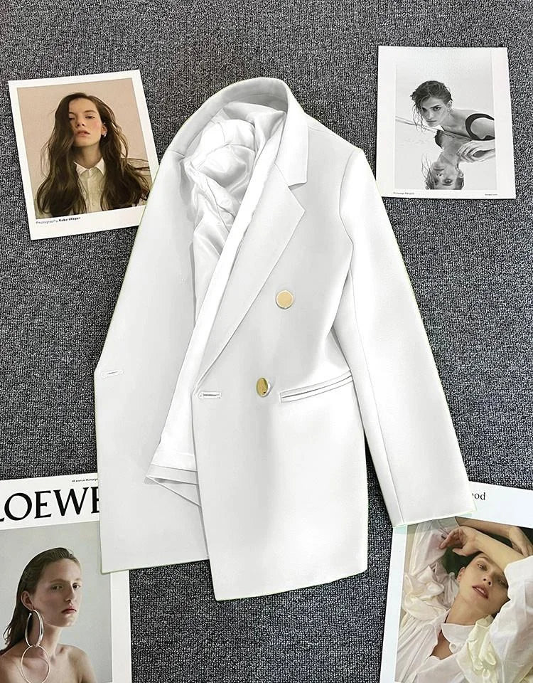 Casaco feminino casual, tamanho pequeno.