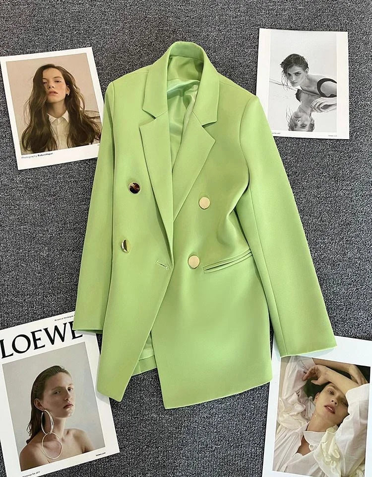 Casaco feminino casual, tamanho pequeno.