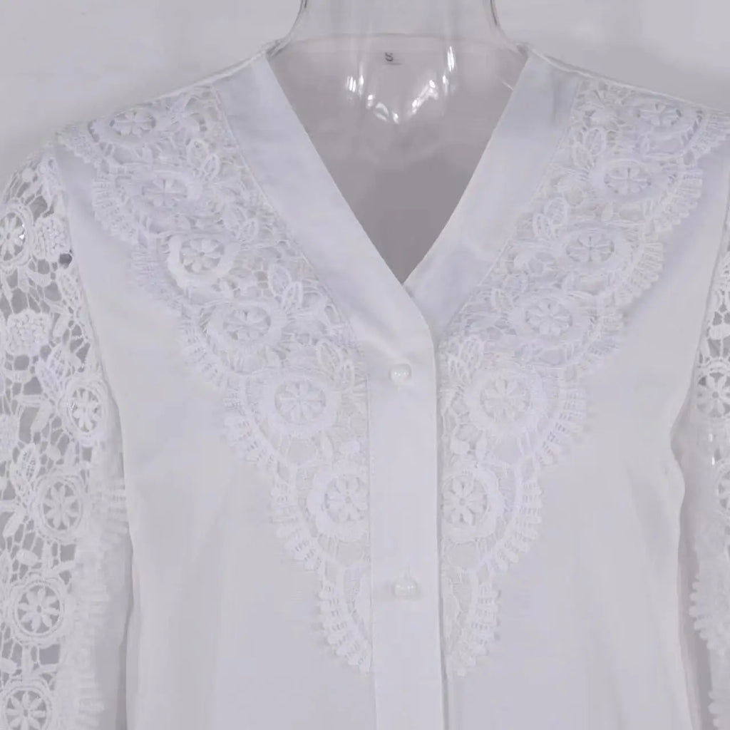 Camisa Feminina de Renda