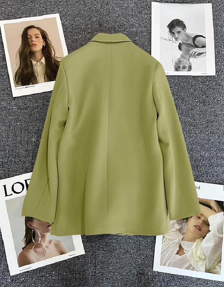 Casaco feminino casual, tamanho pequeno.