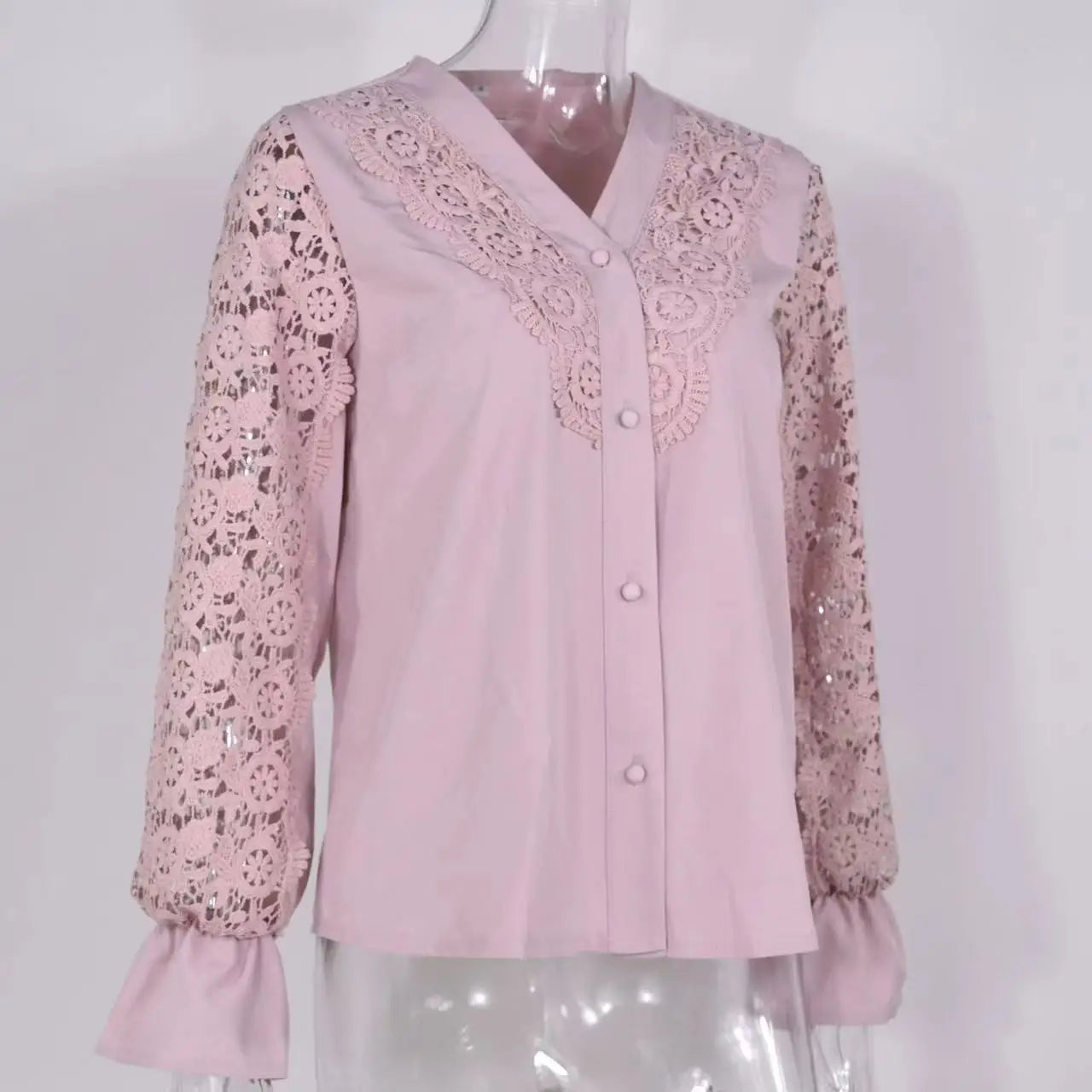 Camisa Feminina de Renda