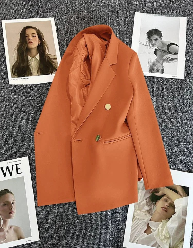 Casaco feminino casual, tamanho pequeno.