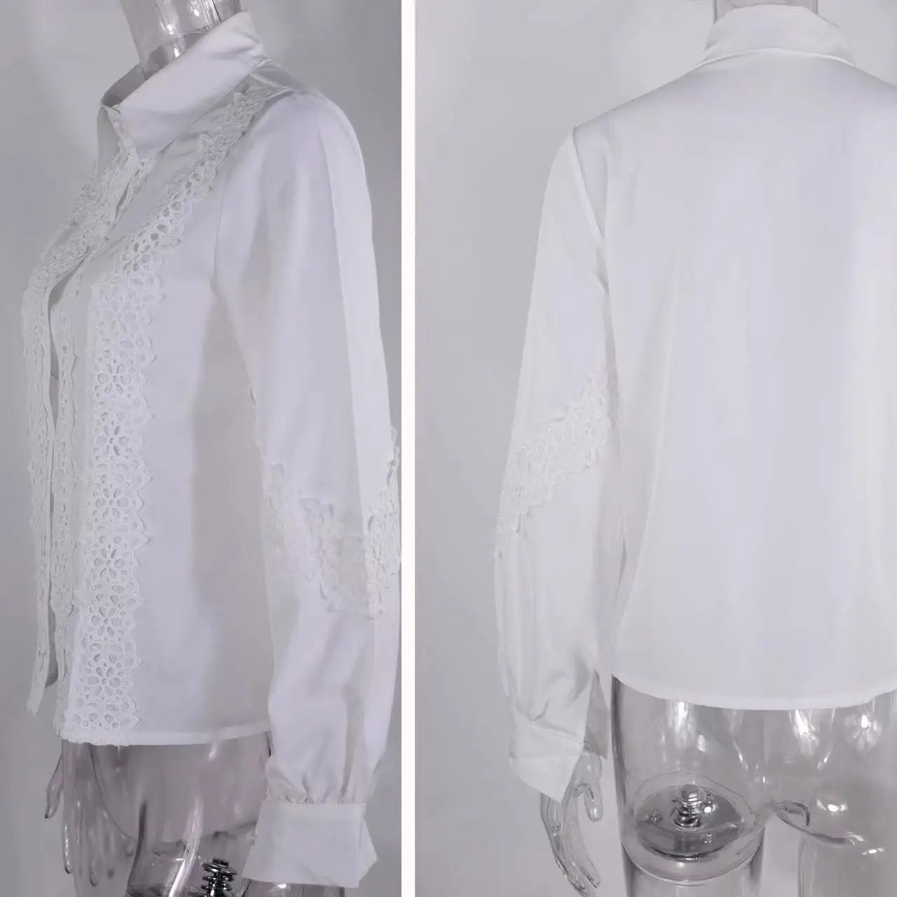 Camisa Feminina de Renda