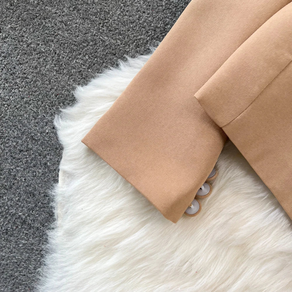 Conjunto de Saia Faionable Cintura Alta em Camadas