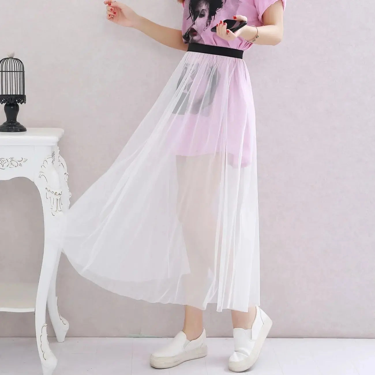 Saia estilo coreano.