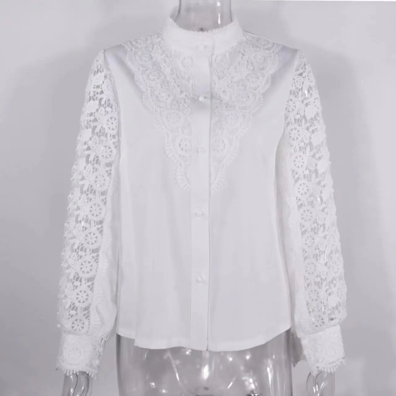 Camisa Feminina de Renda