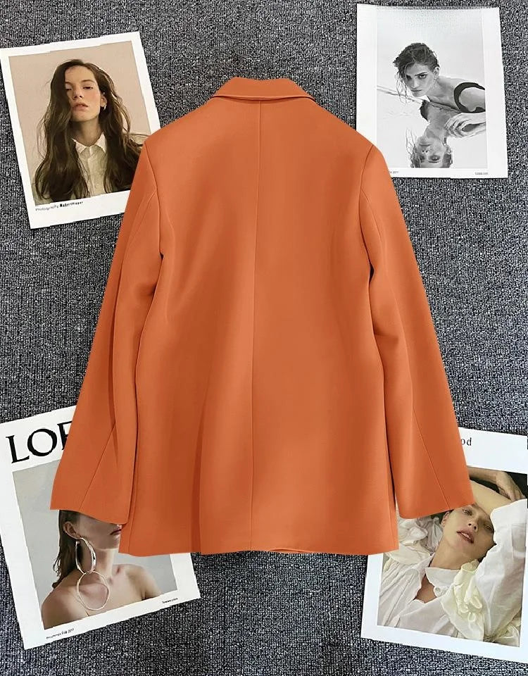 Casaco feminino casual, tamanho pequeno.