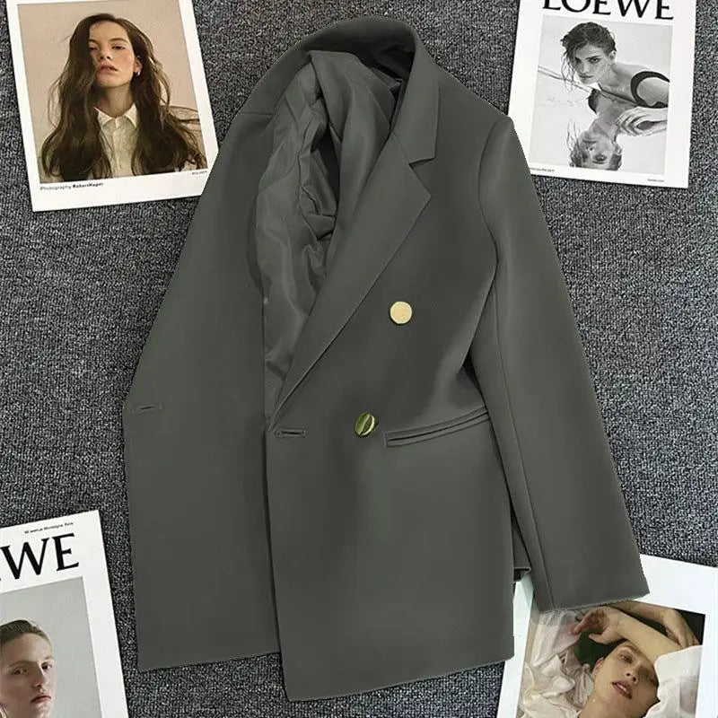 Casaco feminino casual, tamanho pequeno.