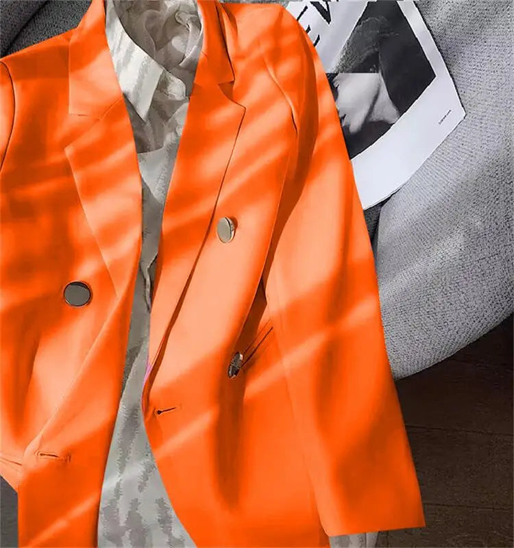 Casaco feminino casual, tamanho pequeno.