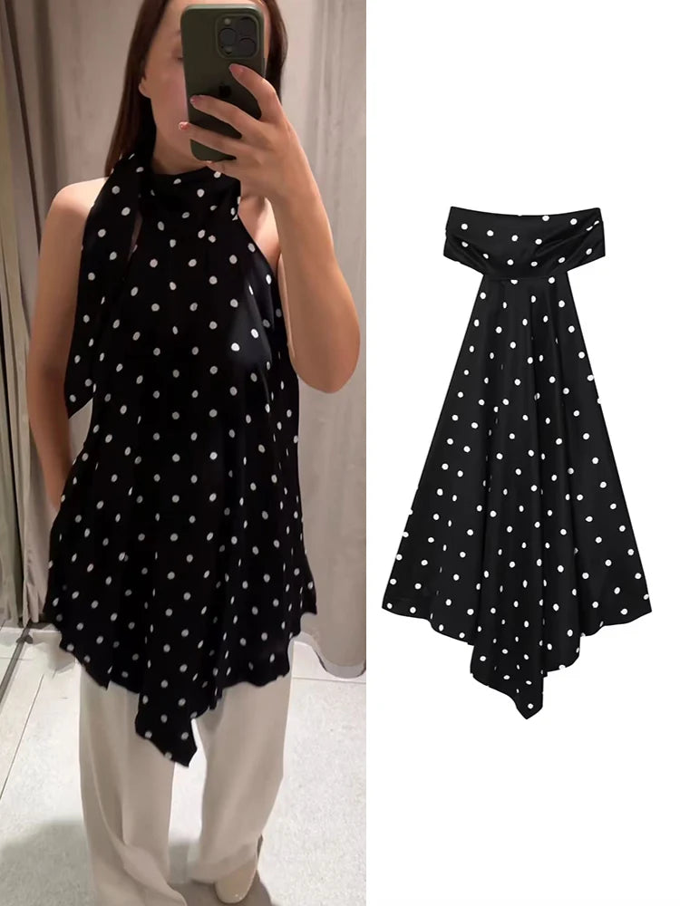 Top Elegante com Costas Abertas Irregulares