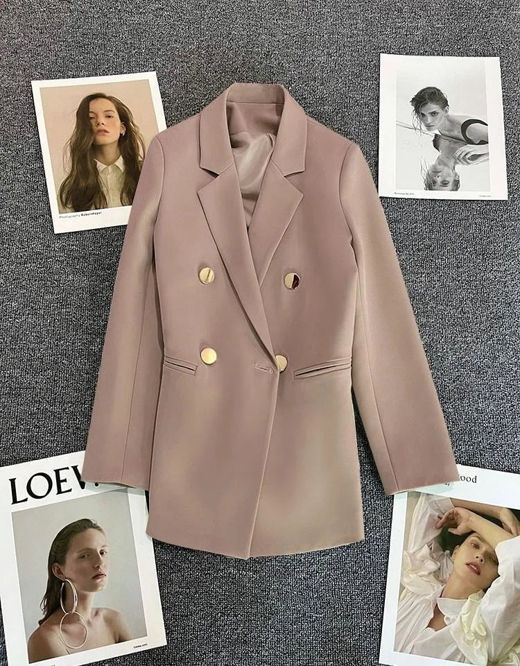 Casaco feminino casual, tamanho pequeno.