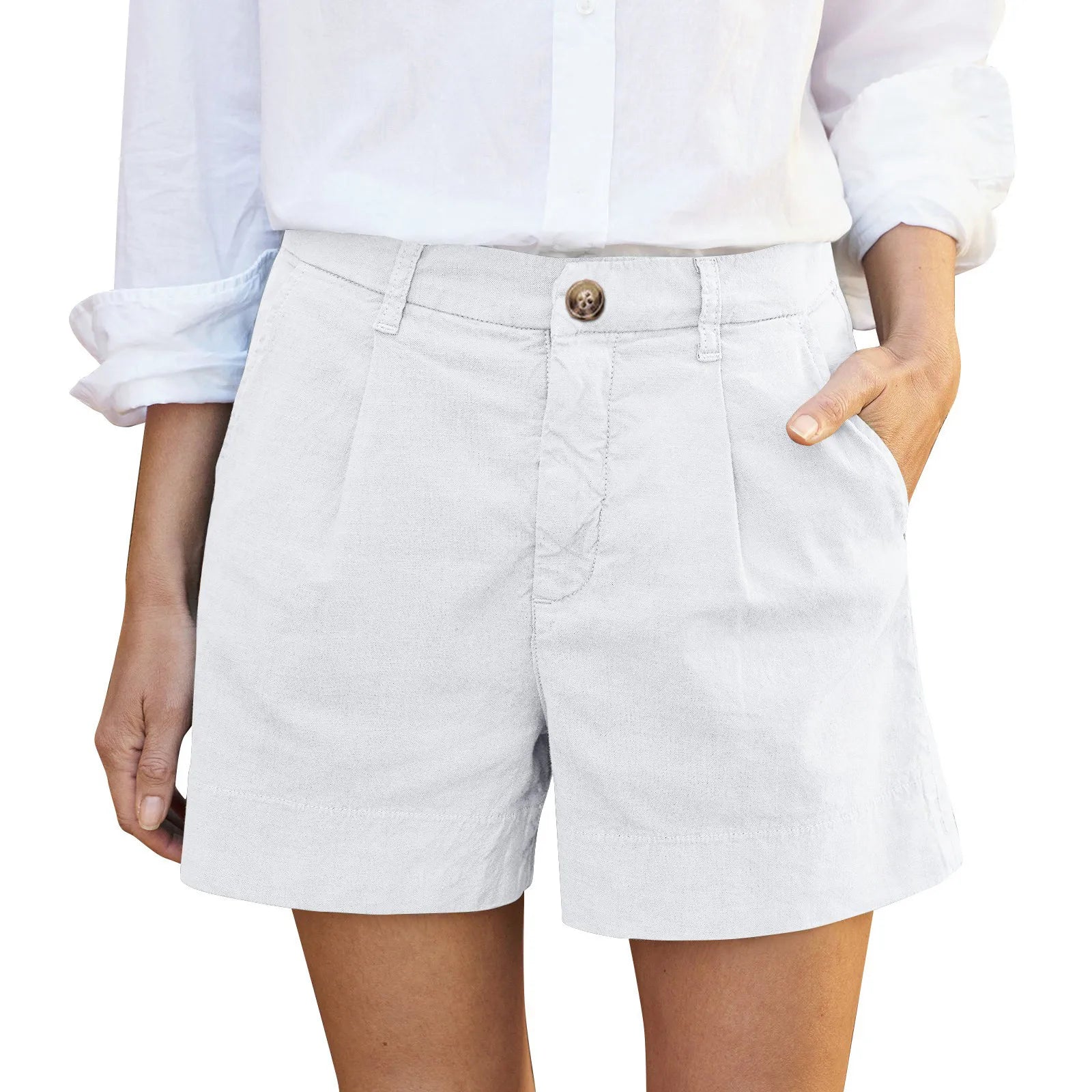 Shorts Amplos de Perna Larga