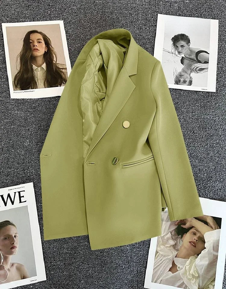 Casaco feminino casual, tamanho pequeno.