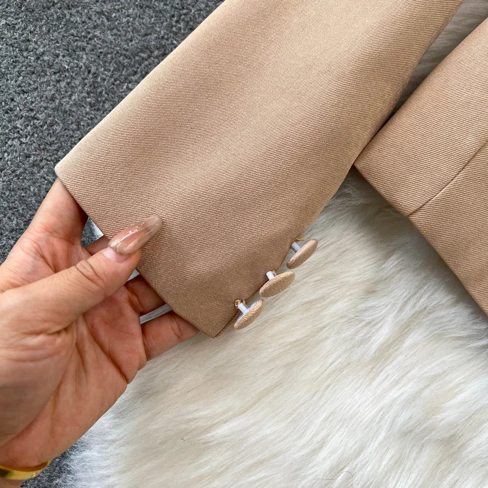 Conjunto de Saia Faionable Cintura Alta em Camadas