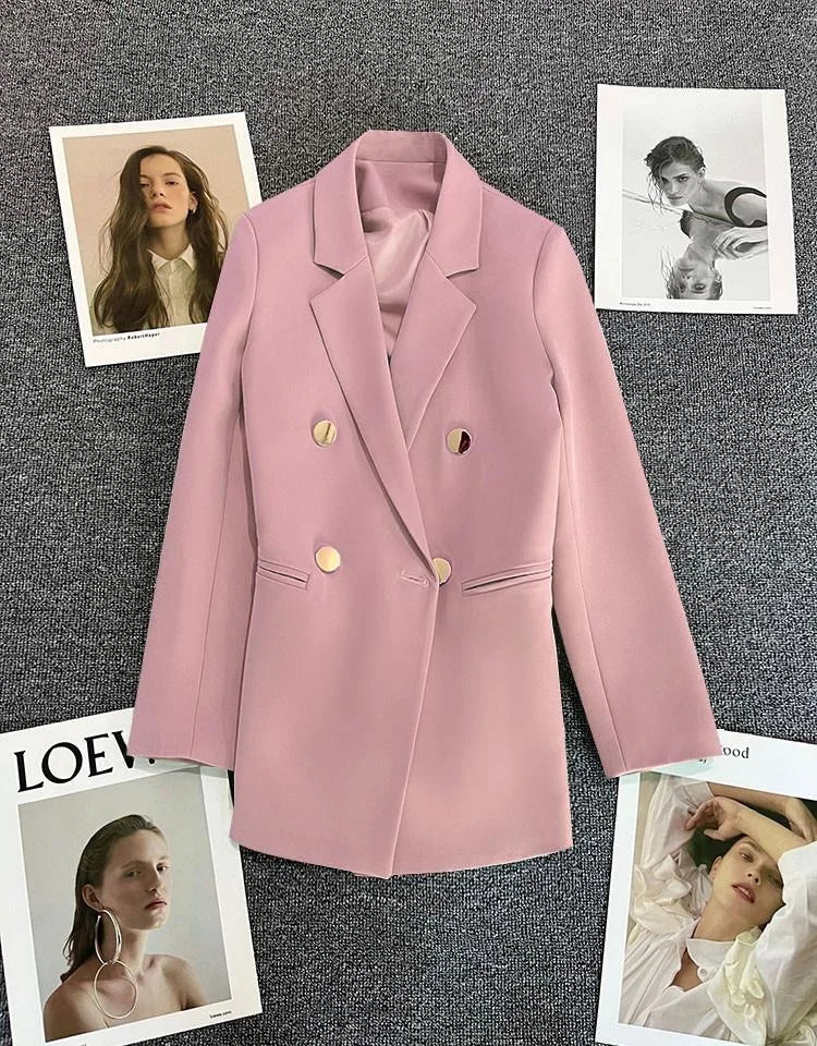 Casaco feminino casual, tamanho pequeno.