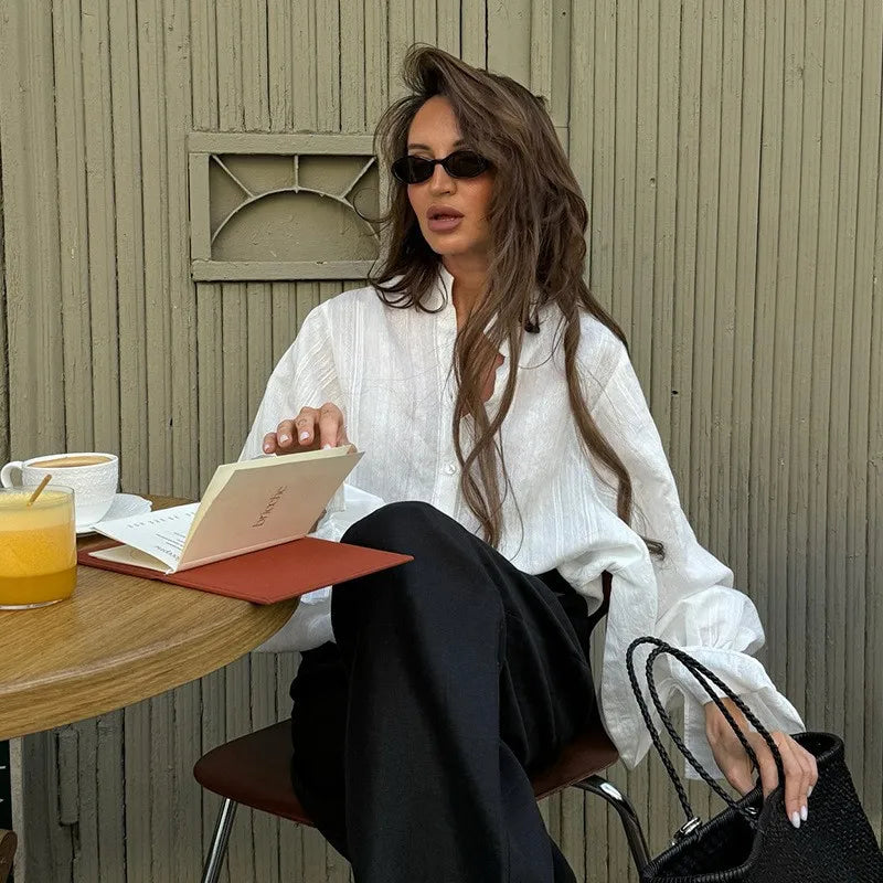 Blusa Oversized de Manga Longa