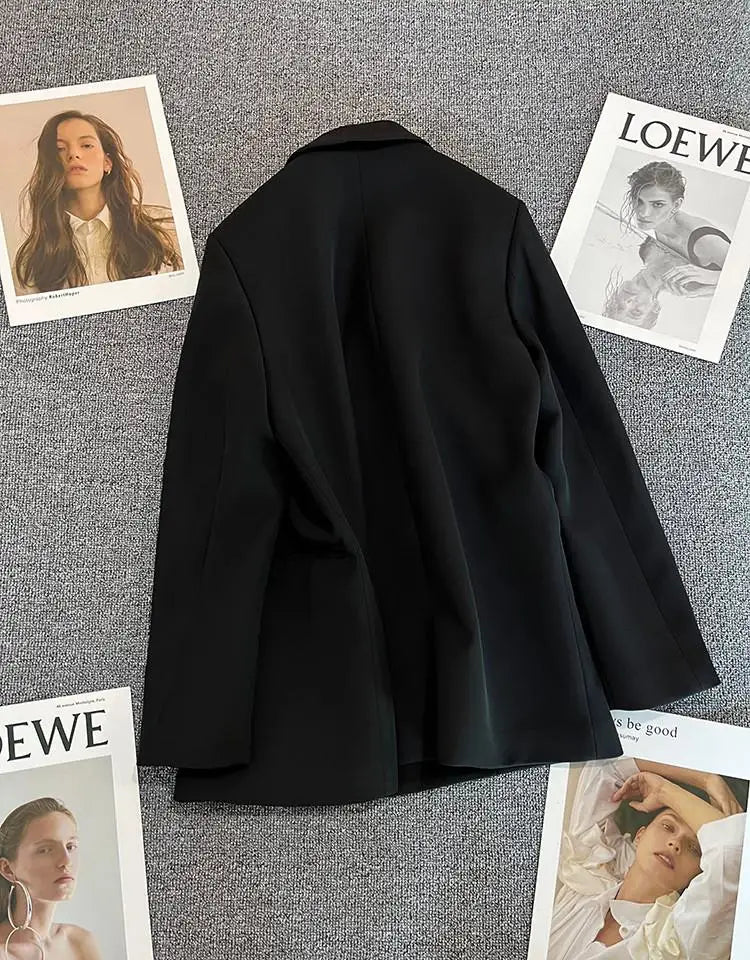 Casaco feminino casual, tamanho pequeno.